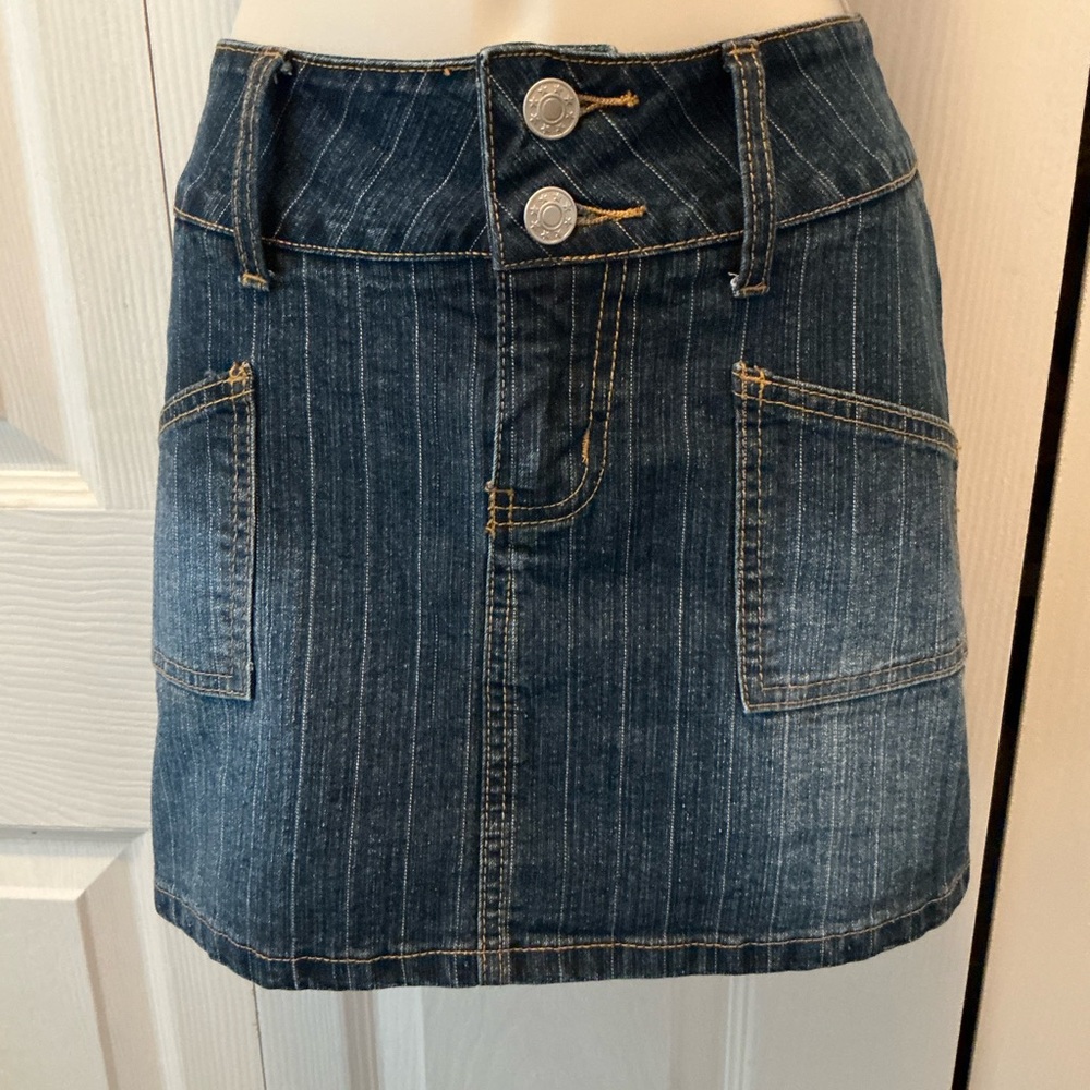Vintage Y2k R4R Jeans Denim Mini Skirt